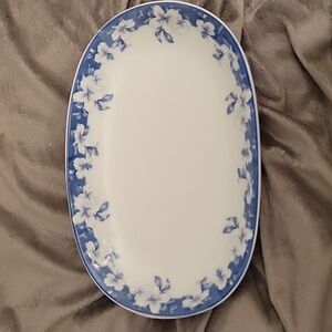 (3) Cheng's White Jade Porcelain Serving Dishes, Blue and White